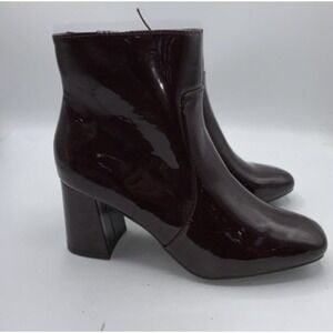 Womens Primark Red Zip Up High Heel Ankle Boots Us 9 EUR 40